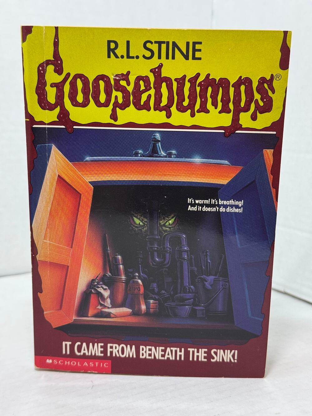 1st Edition (1995) Goosebumps It came from beneath the sink #30 R.L. Stine VTG